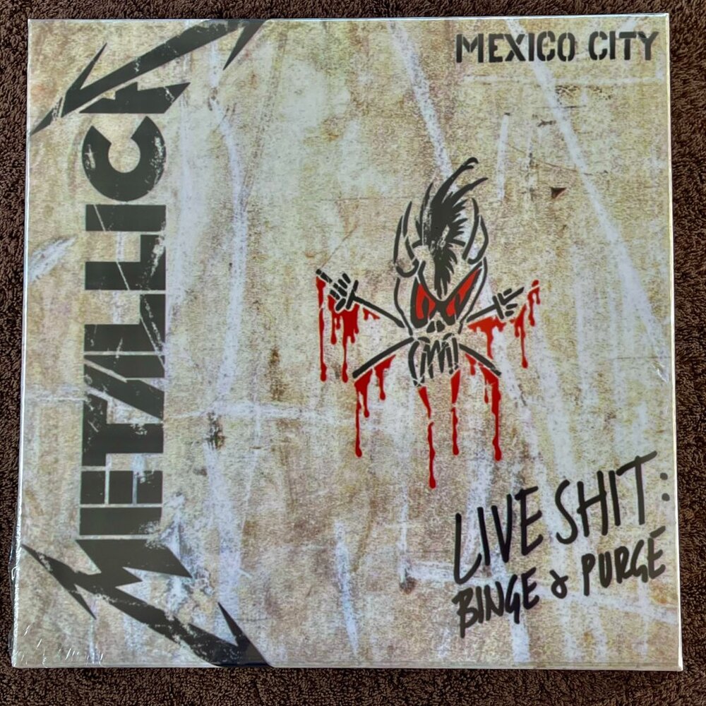 Metallica Live Shit Binge & Purge 4 LP Color Vinyl Box Set NEW Mexico City